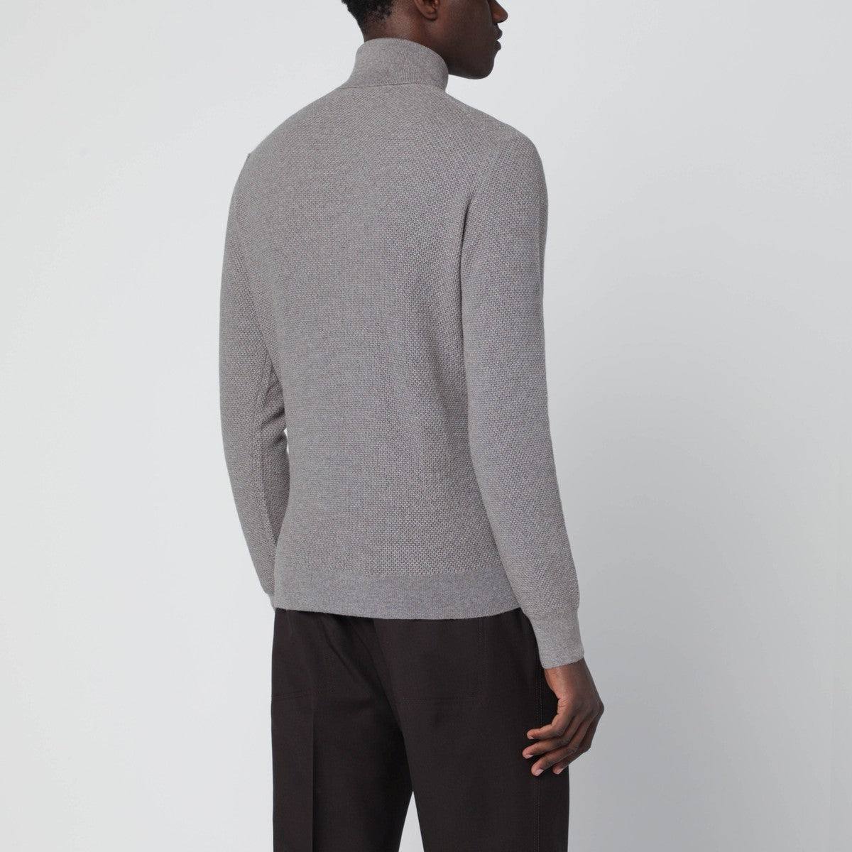 Tagliatore Beige wool turtleneck sweater Tagliatore