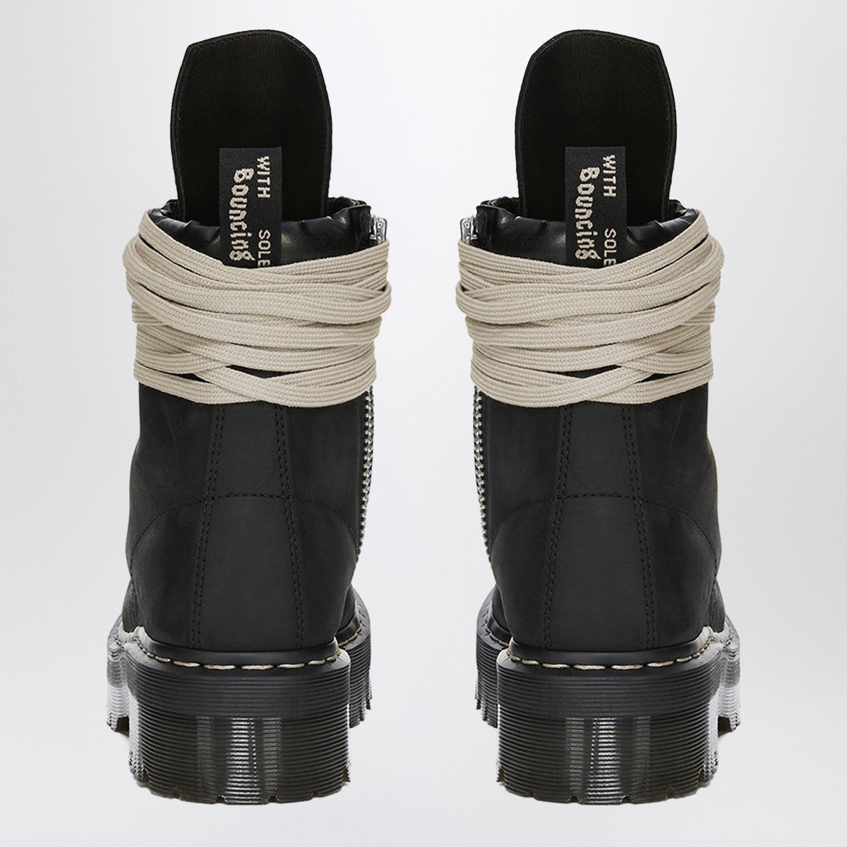 Dr. Martens x Rick Owens Quad Sole Steel Toe ankle black boots Dr. Martens x Rick Owens