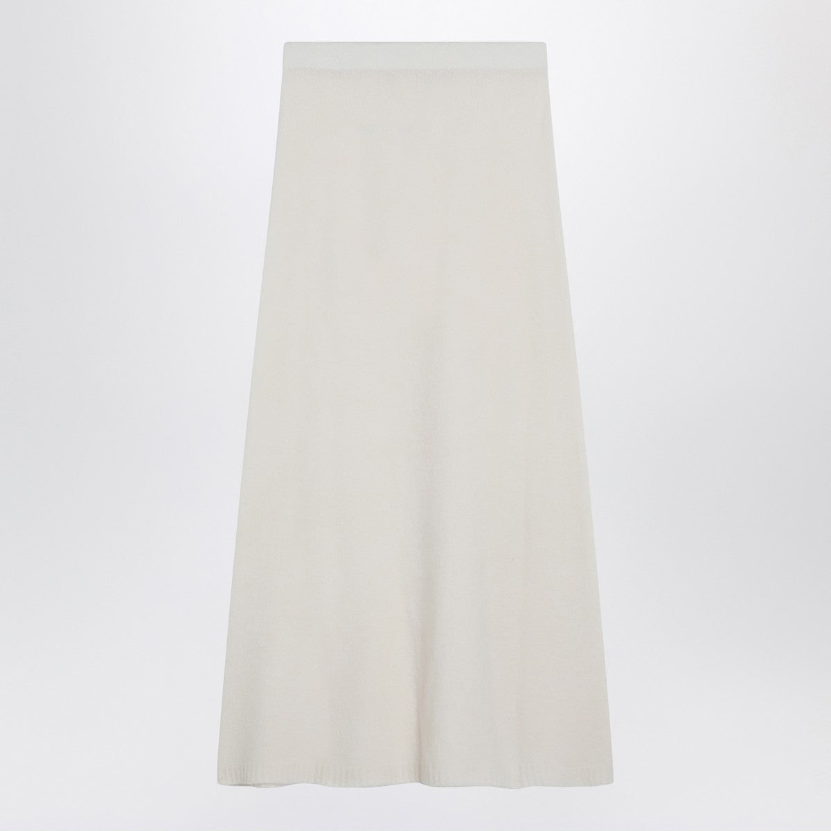 Max Mara Ivory skirt in stretch cashmere knit Max Mara