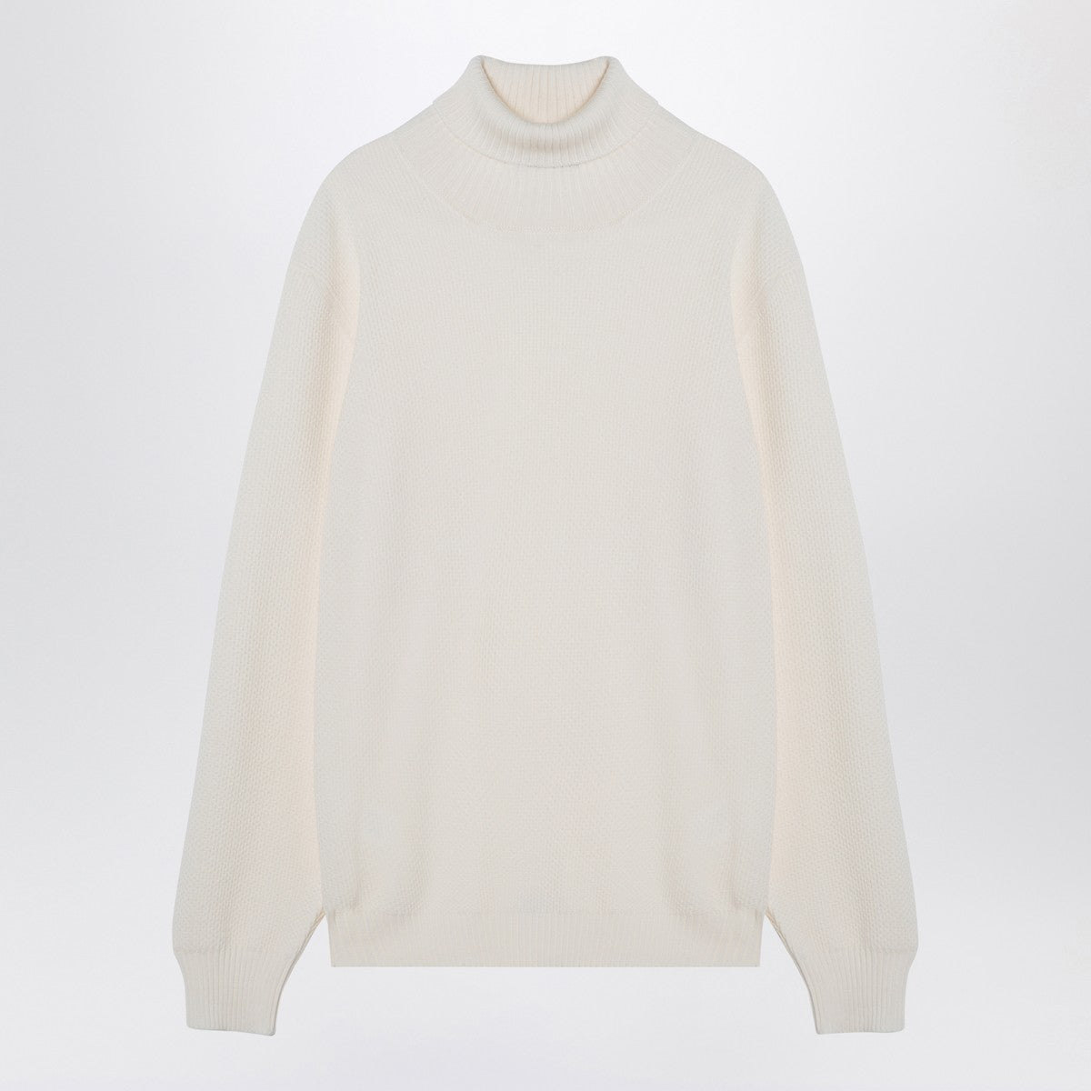 Tagliatore White virgin wool turtleneck Tagliatore