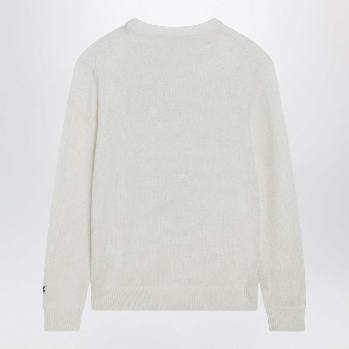 MC2 Saint Barth White wool-blend sweater with Cortina embroidery MC2 Saint Barth
