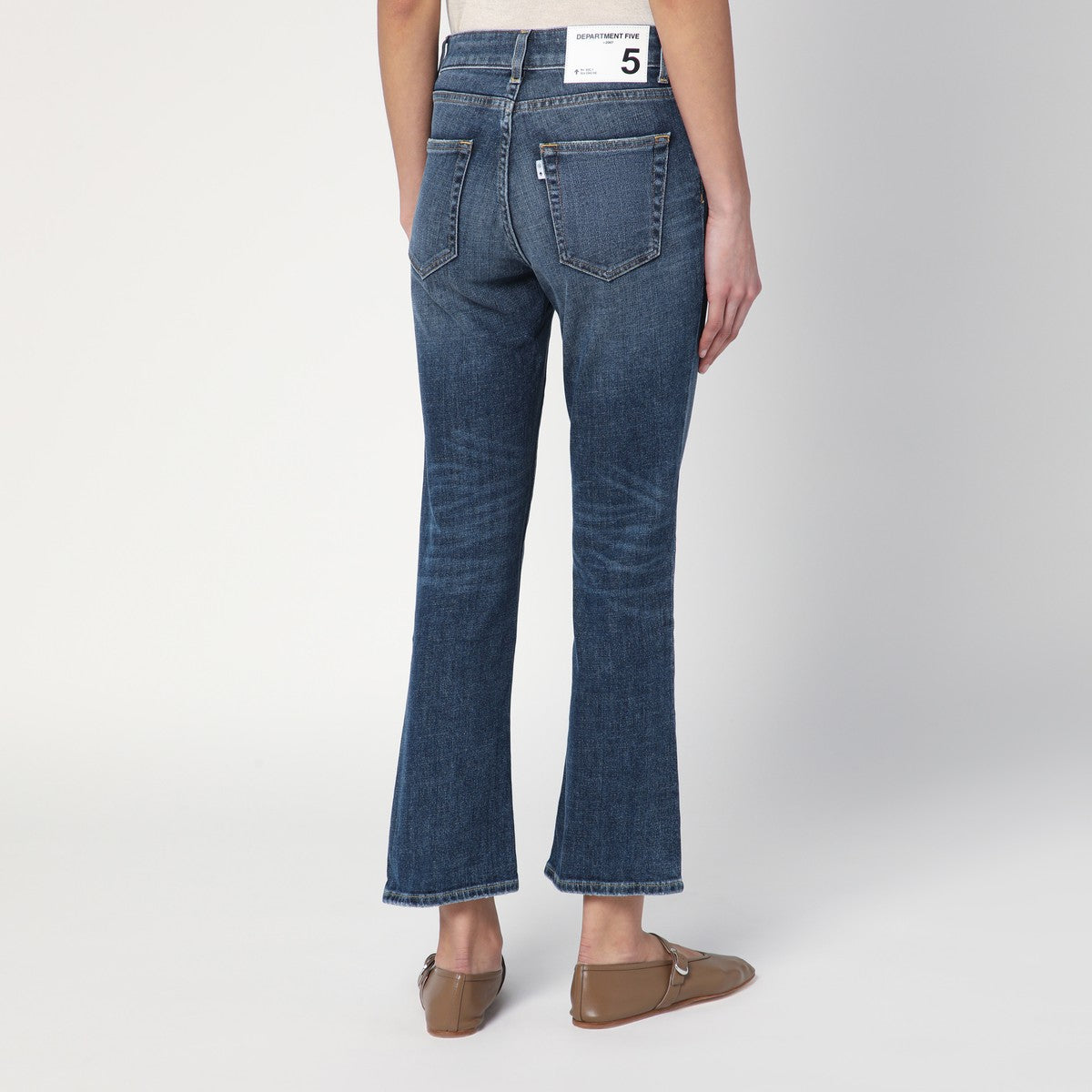 DEPARTMENT 5 Washed blue Clar bootcut jeans DEPARTMENT 5