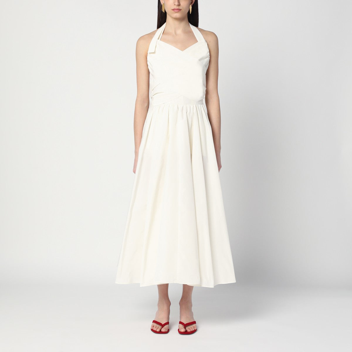 Patou Ivory dress with a bow on the back Patou