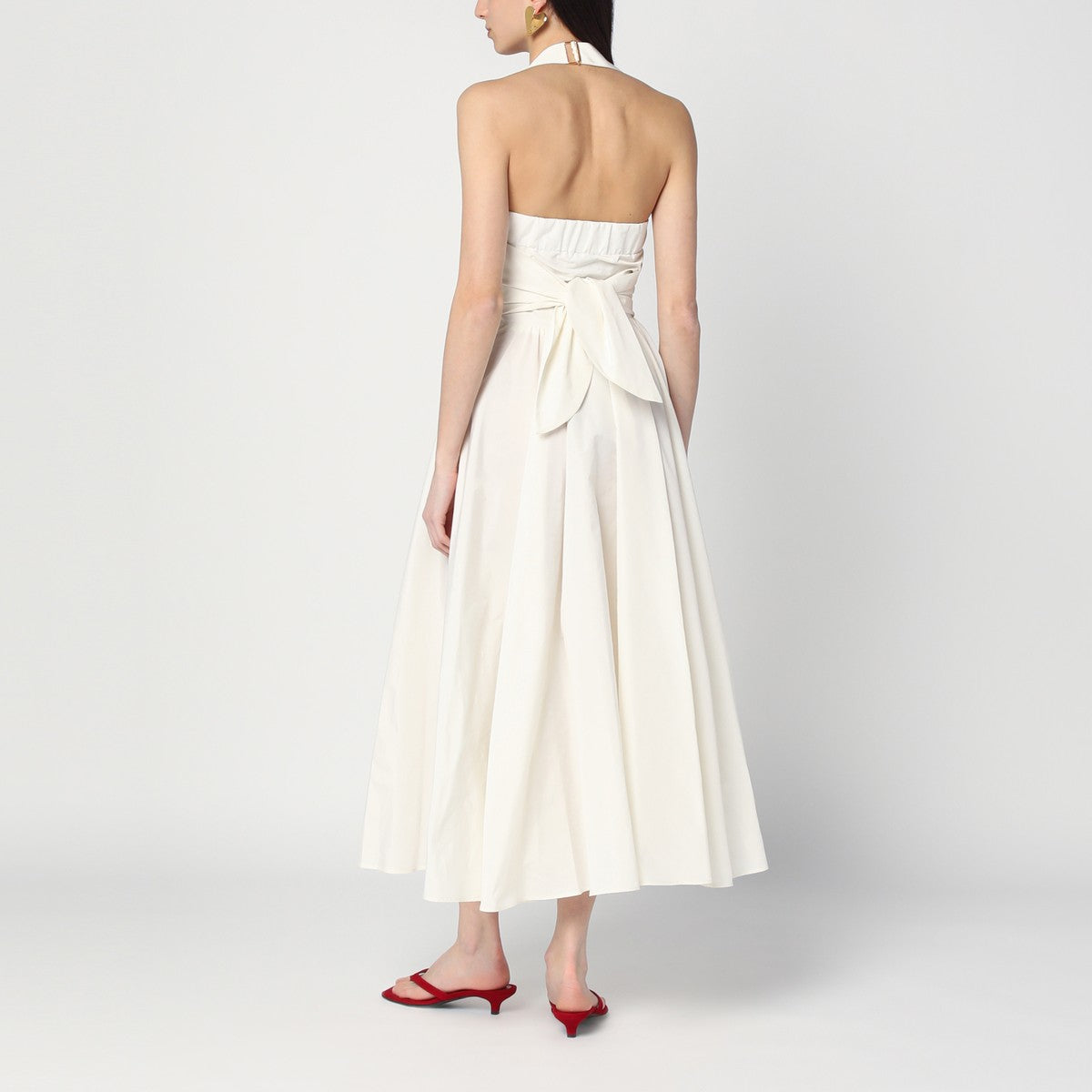 Patou Ivory dress with a bow on the back Patou