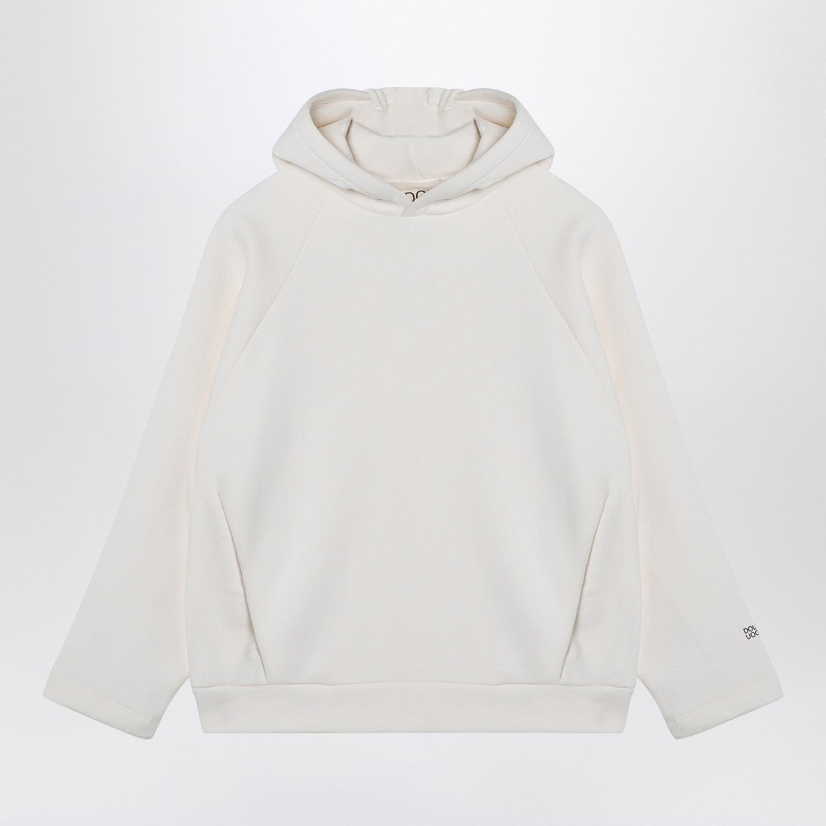 Douuod Ivory cotton blend hoodie Douuod
