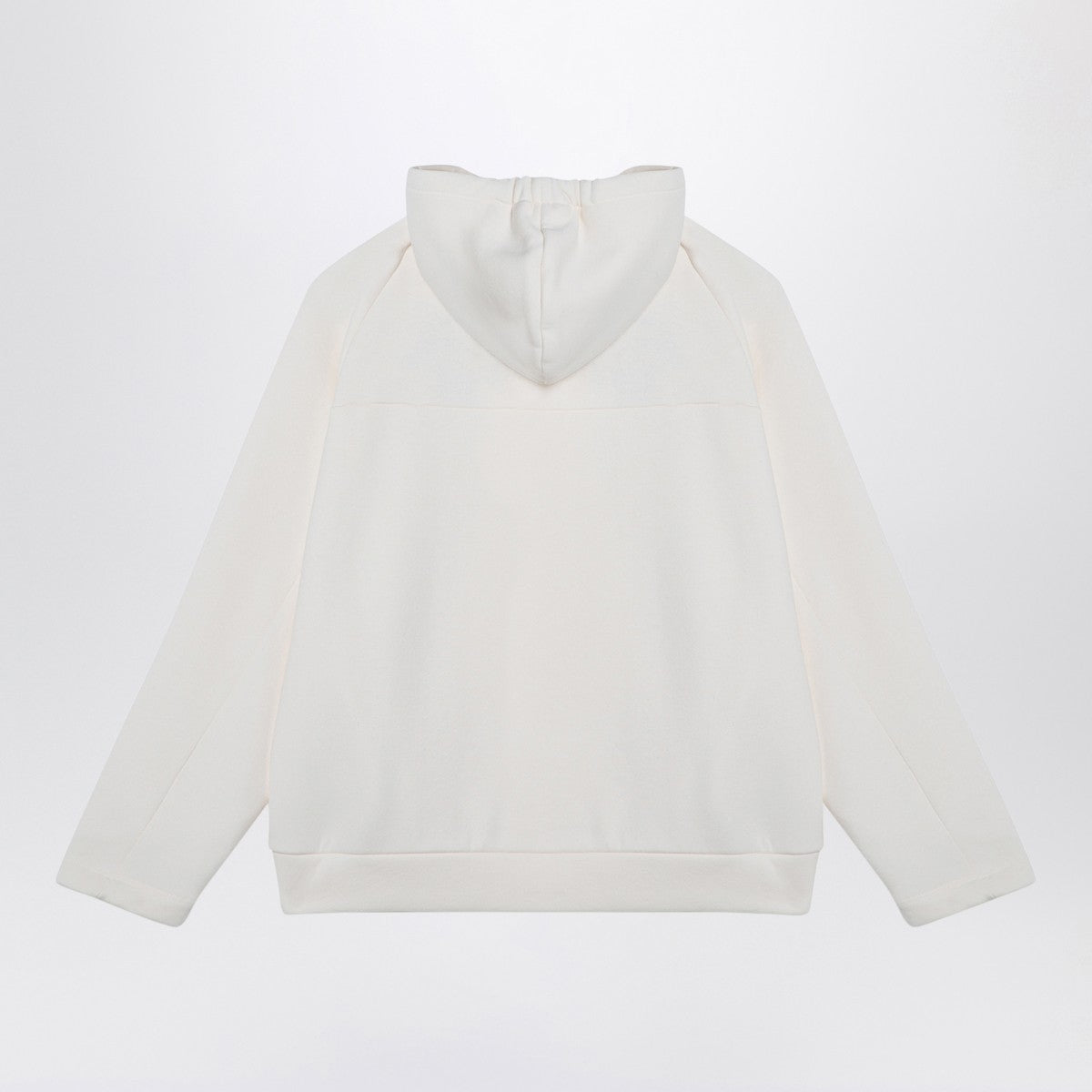 Douuod Ivory cotton blend hoodie Douuod