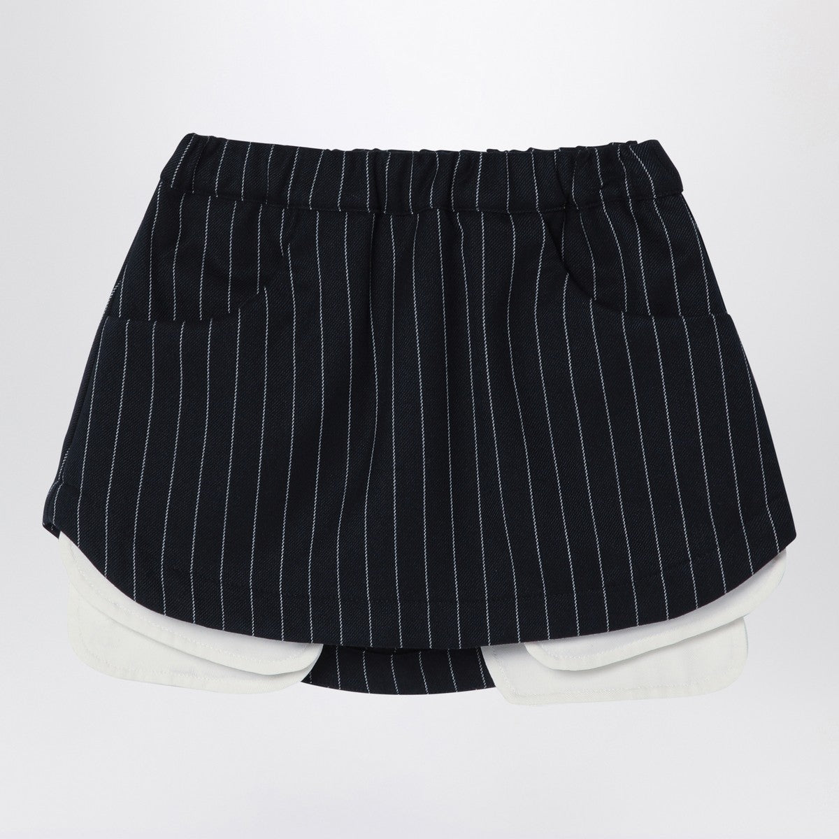 Douuod Navy blue pinstripe Grace skirt Douuod