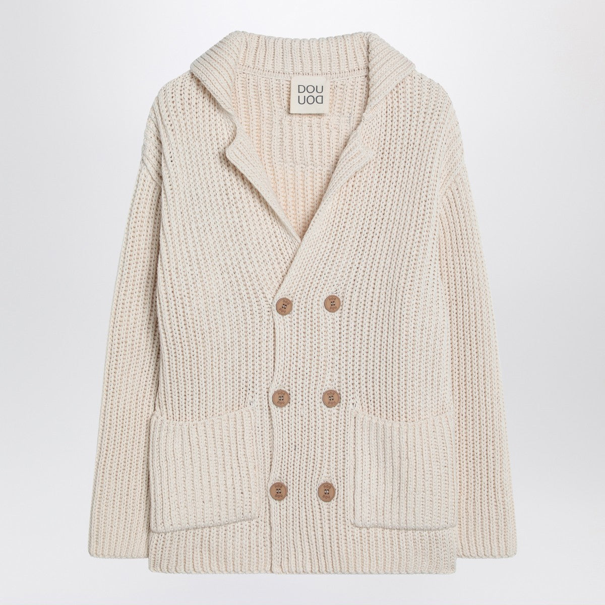 Douuod Cardigan Triciclo ivory in cotton Douuod