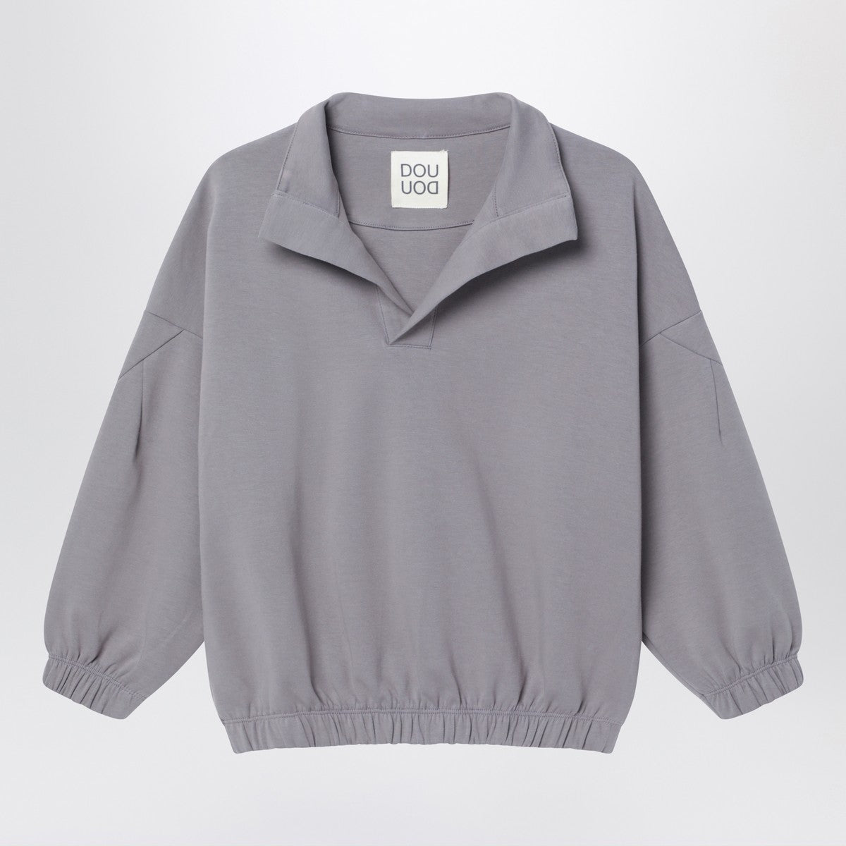 Douuod Grey V-neck sweatshirt Douuod