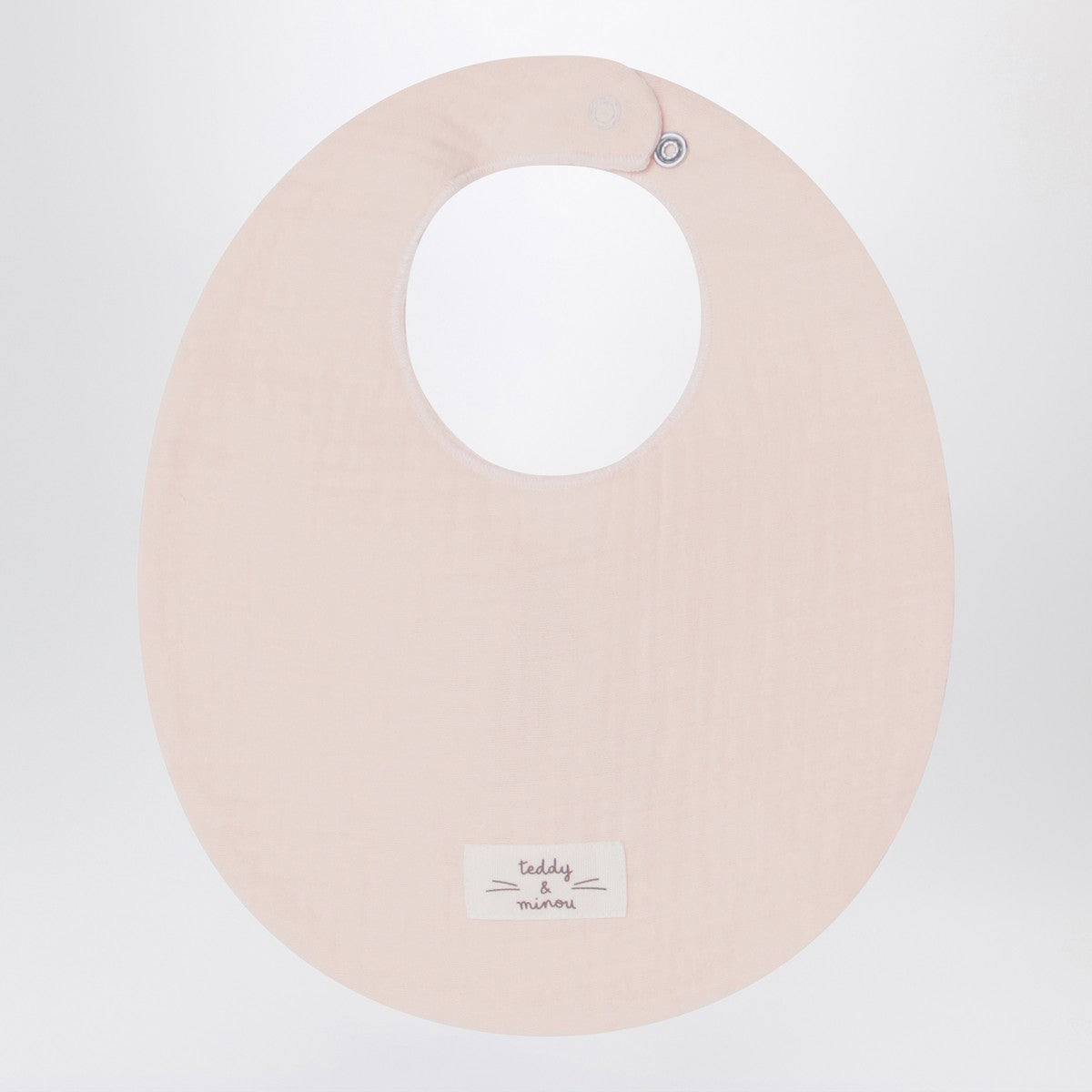 Teddy & Minou Pink cotton bib Teddy & Minou