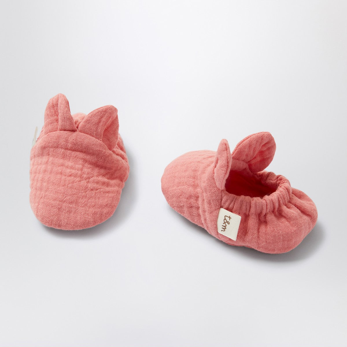 Teddy & Minou Set with hat and peony pink booties Teddy & Minou
