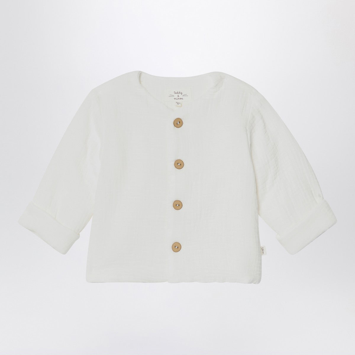 Teddy & Minou White Cotton Jacket Teddy & Minou