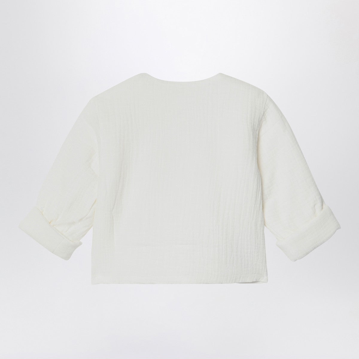 Teddy & Minou White Cotton Jacket Teddy & Minou