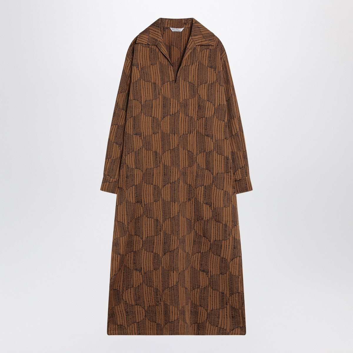 Max Mara Olive green shirt dress in cotton