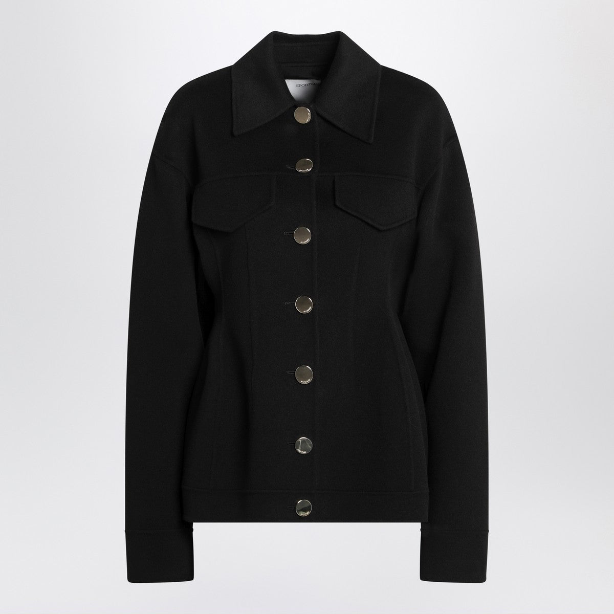Sportmax Single-breasted black wool jacket Sportmax