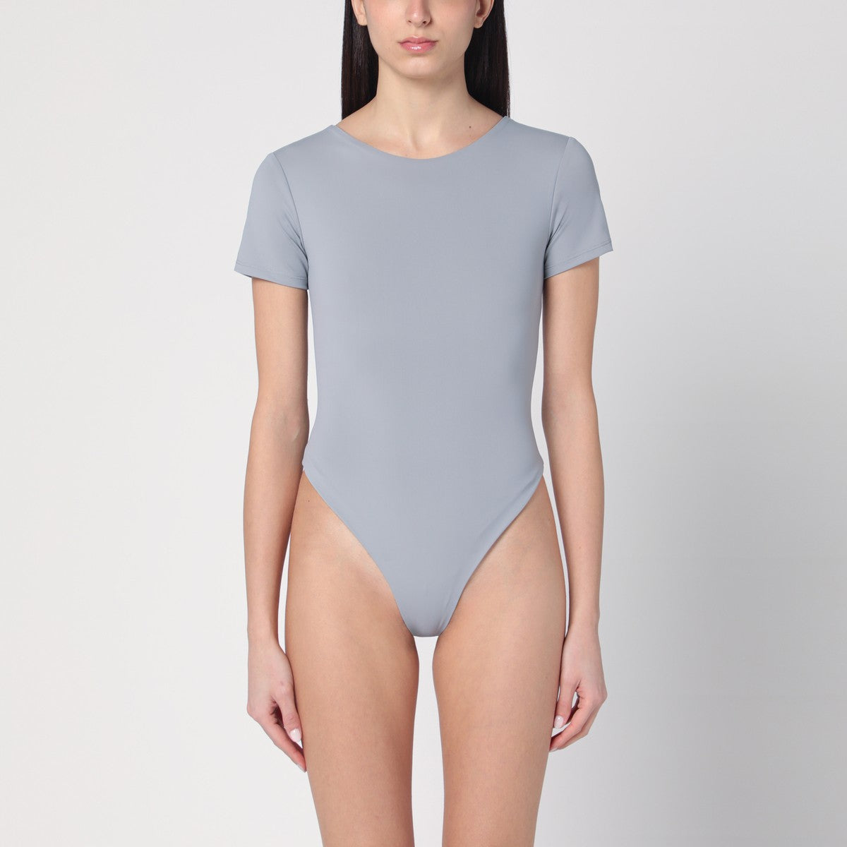 Entire Studios Grey nylon-blend bodysuit Entire Studios