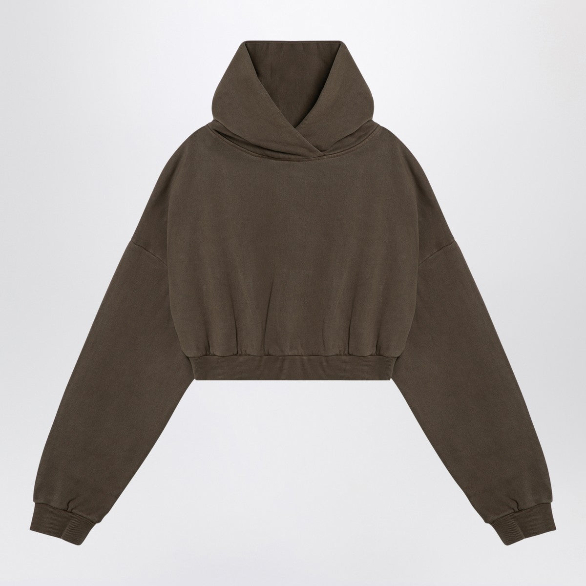 Entire Studios Organic cotton military green cropped sweatshirt Entire Studios