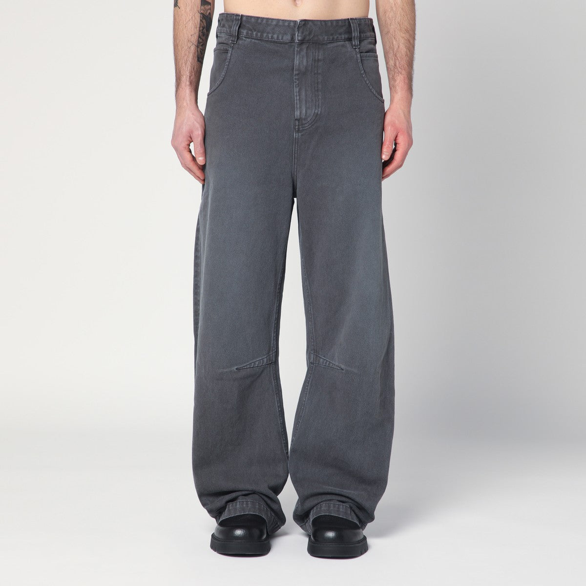 Entire Studios Washed grey denim trousers Entire Studios