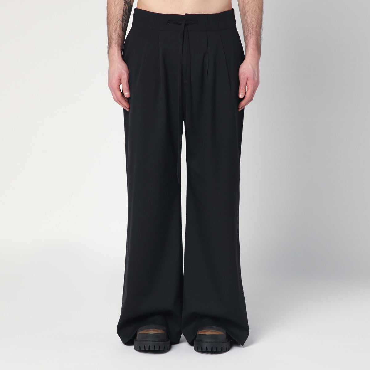 Entire Studios Wide black wool-blend trousers Entire Studios