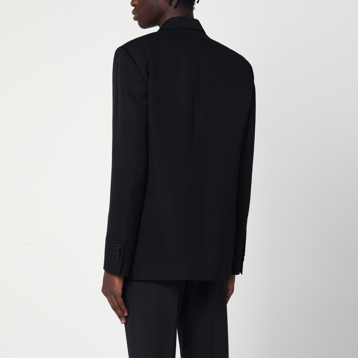 Lardini Black double-breasted jacket