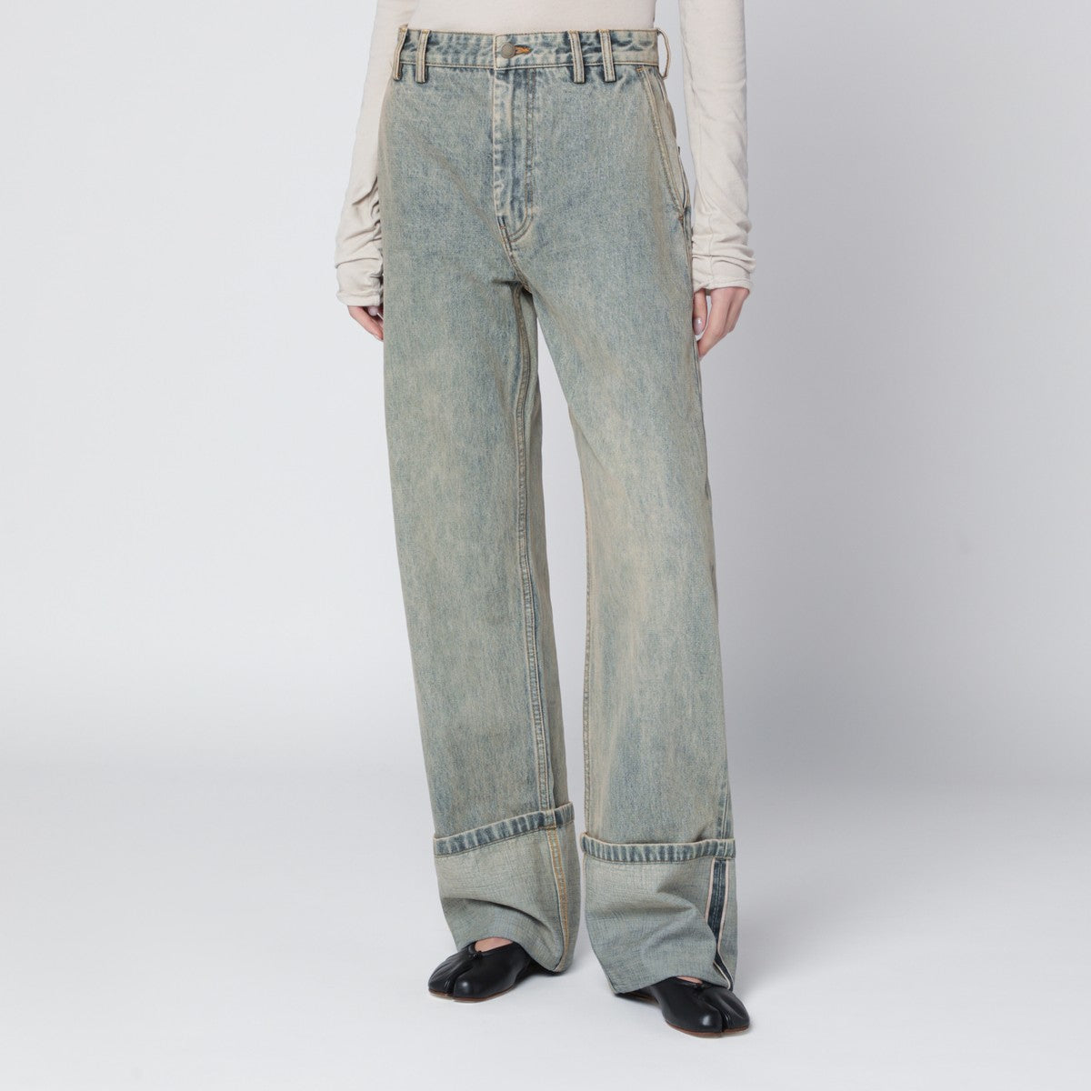 Entire Studios Wide-leg jeans with washed effect Entire Studios