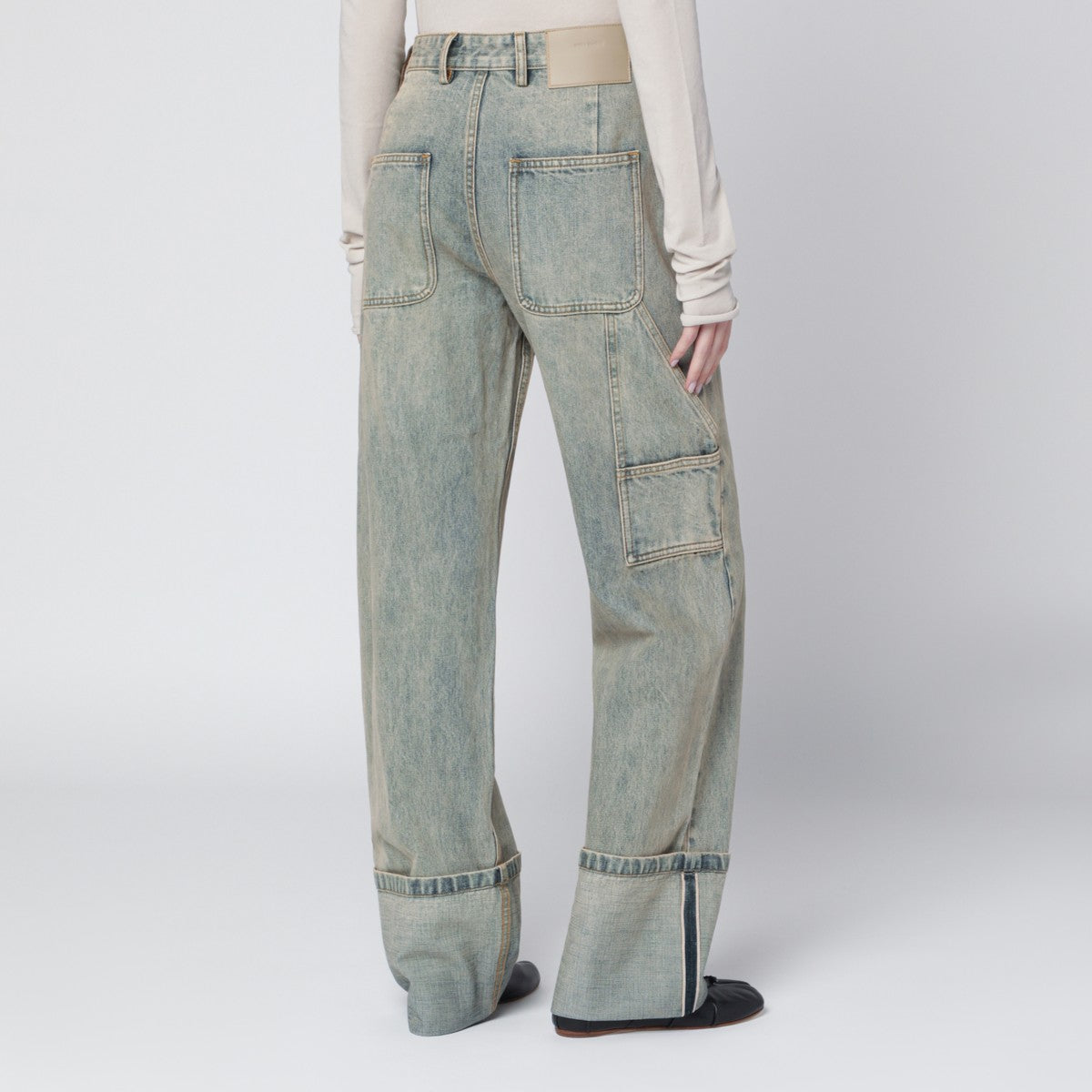 Entire Studios Wide-leg jeans with washed effect Entire Studios