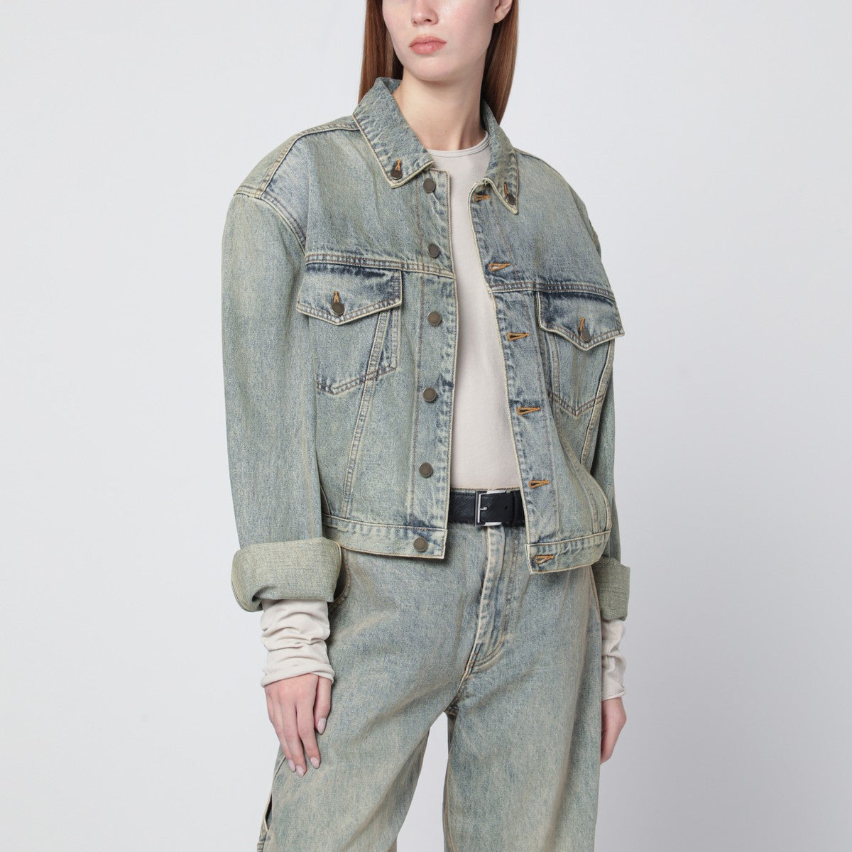 Entire Studios Denim jacket with washed effect Entire Studios
