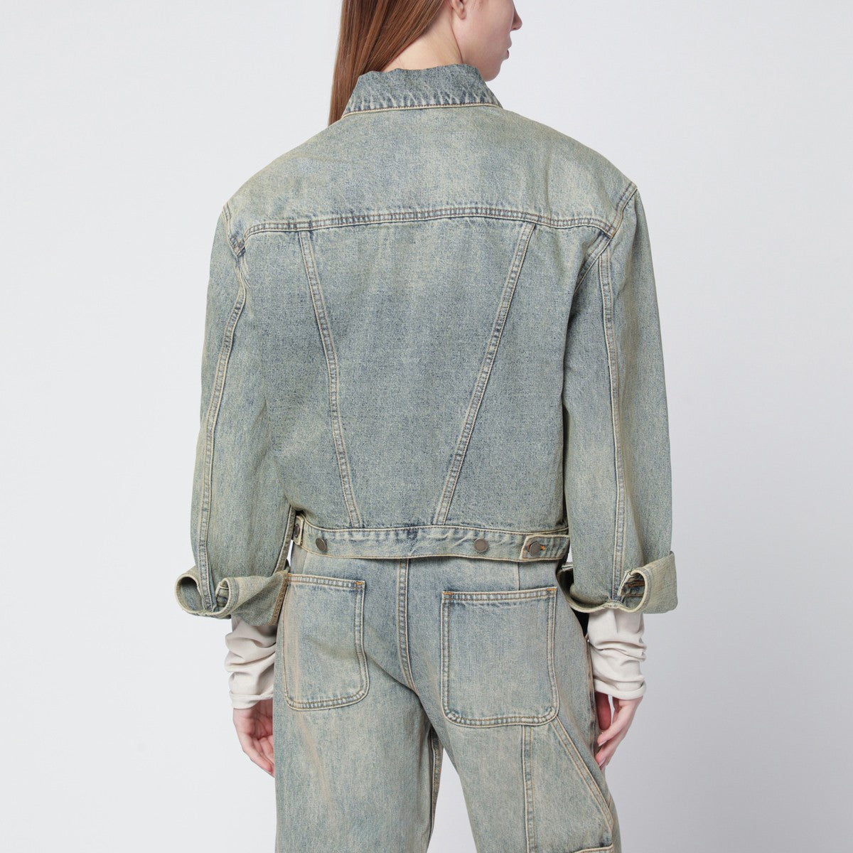 Entire Studios Denim jacket with washed effect Entire Studios