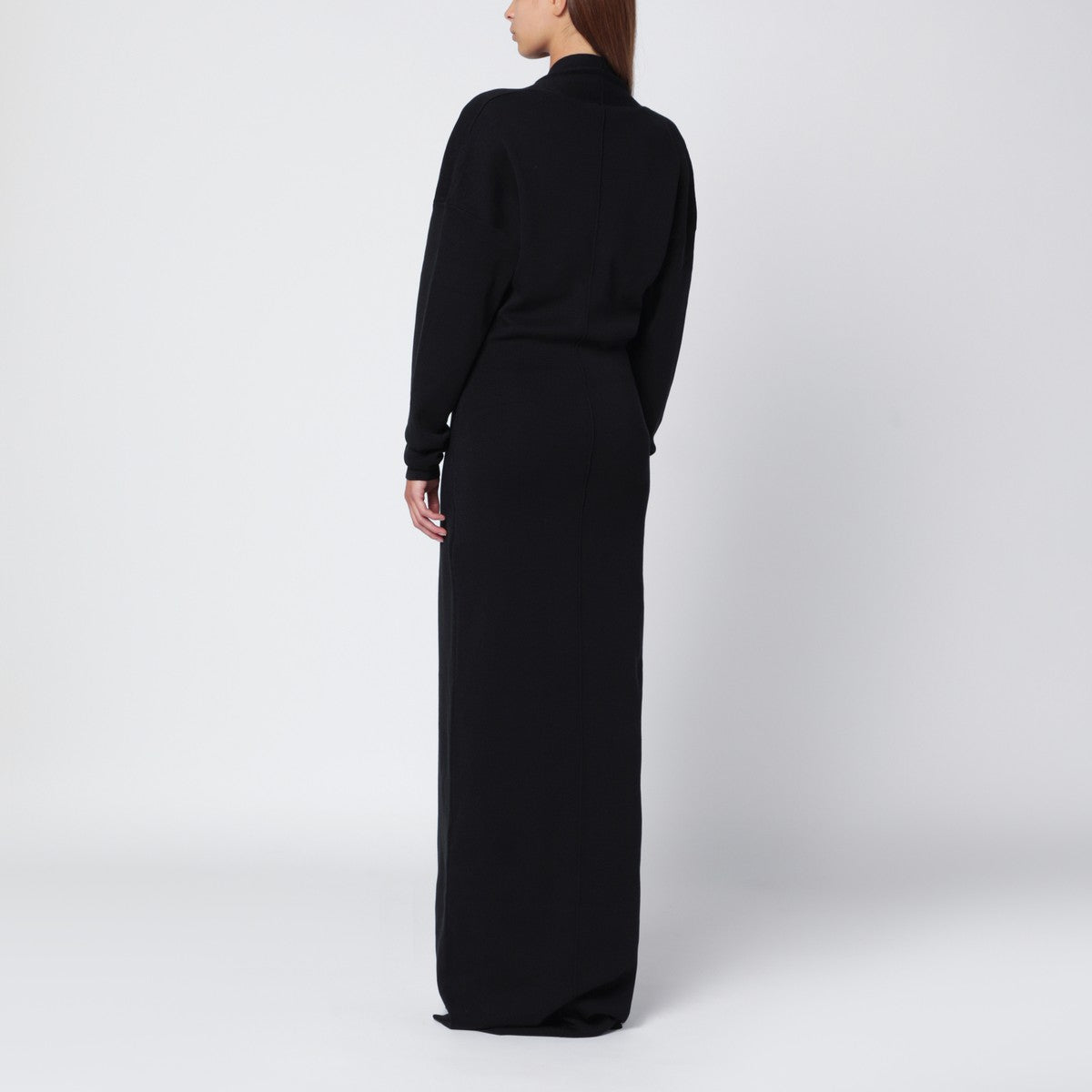 Entire Studios Black long dress with wide neckline Entire Studios