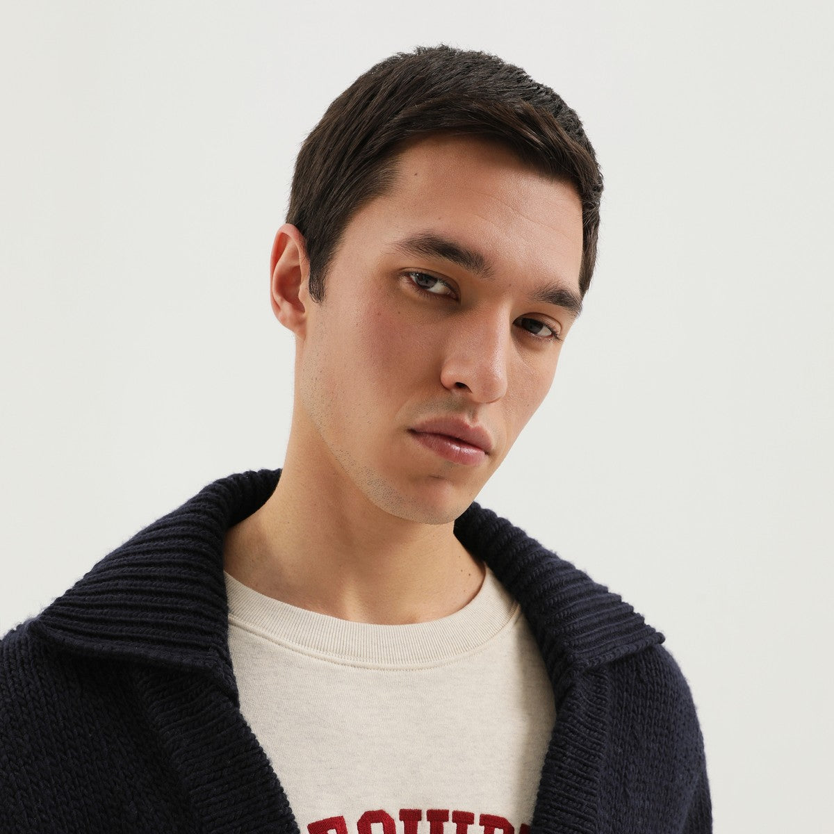 1989 STUDIO Blue wool cardigan 1989 STUDIO