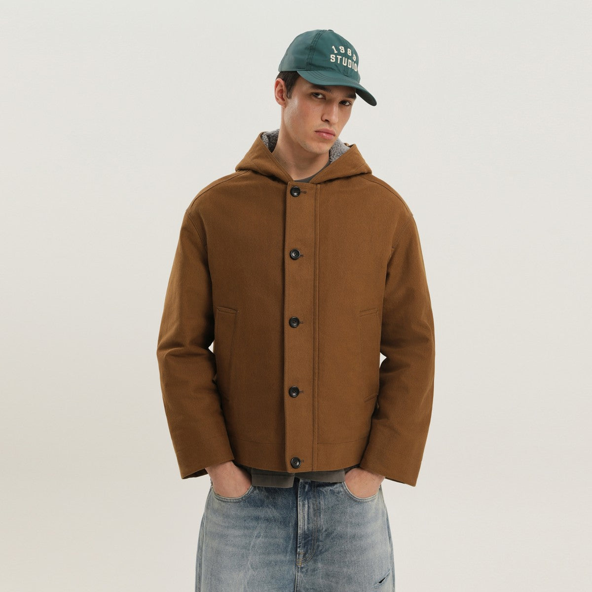 1989 STUDIO Brown Workwear Jacket 1989 STUDIO