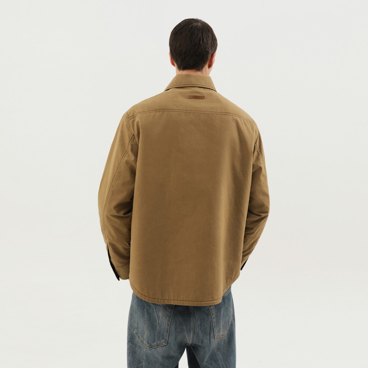 1989 STUDIO Kaki shirt-jacket with pockets 1989 STUDIO