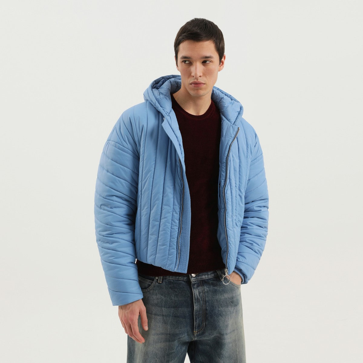 1989 STUDIO Light blue quilted down jacket 1989 STUDIO