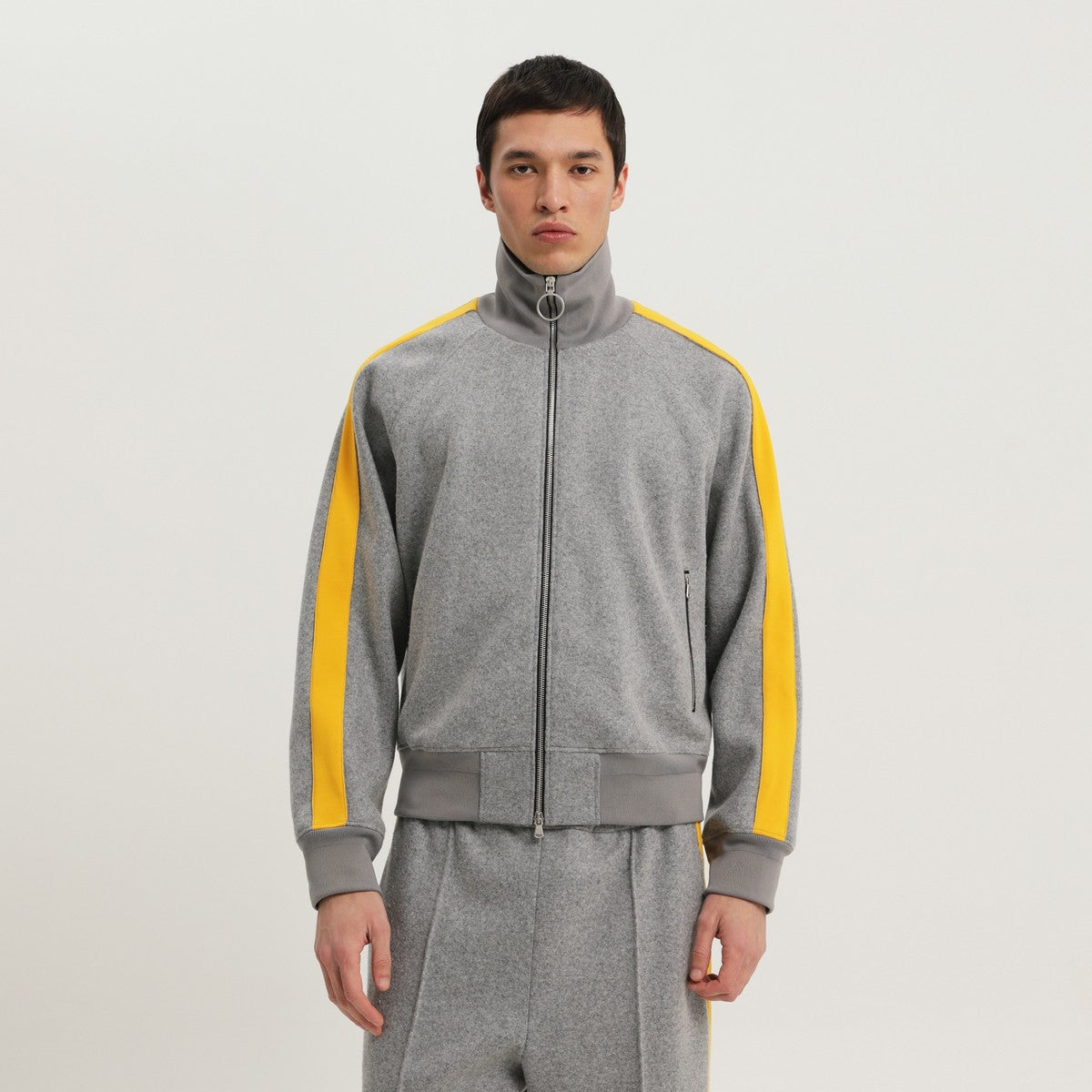 1989 STUDIO Gray jacket with side stripes 1989 STUDIO
