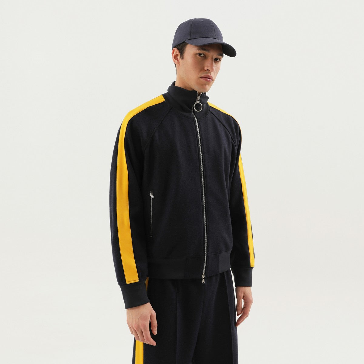 1989 STUDIO Gray jacket with side stripes 1989 STUDIO