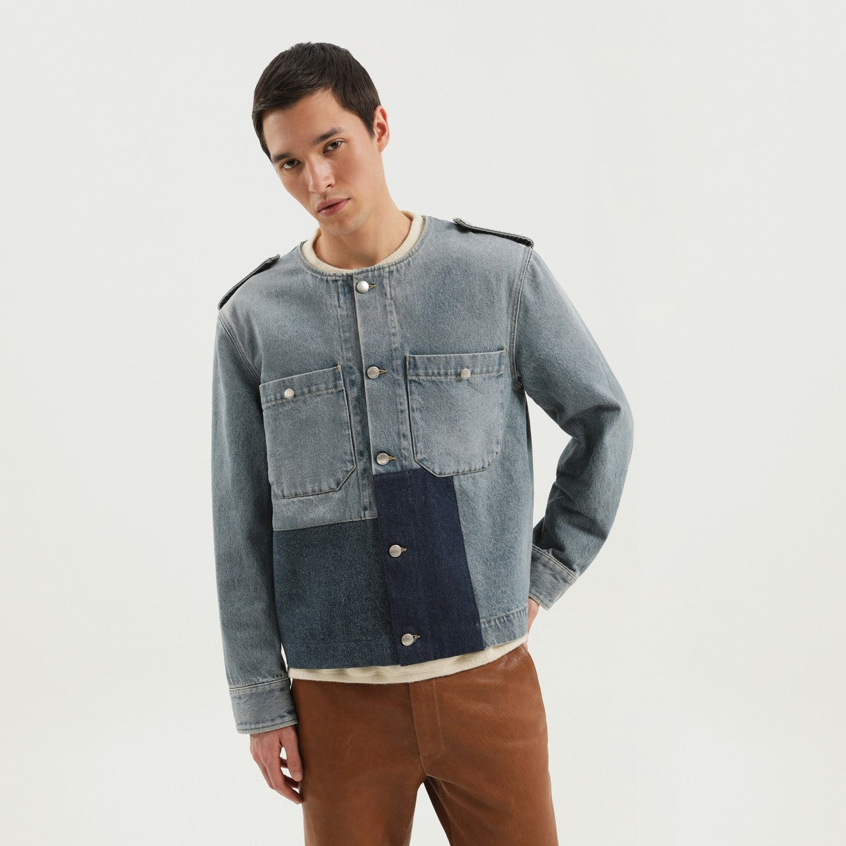 1989 STUDIO Denim jacket with patches 1989 STUDIO