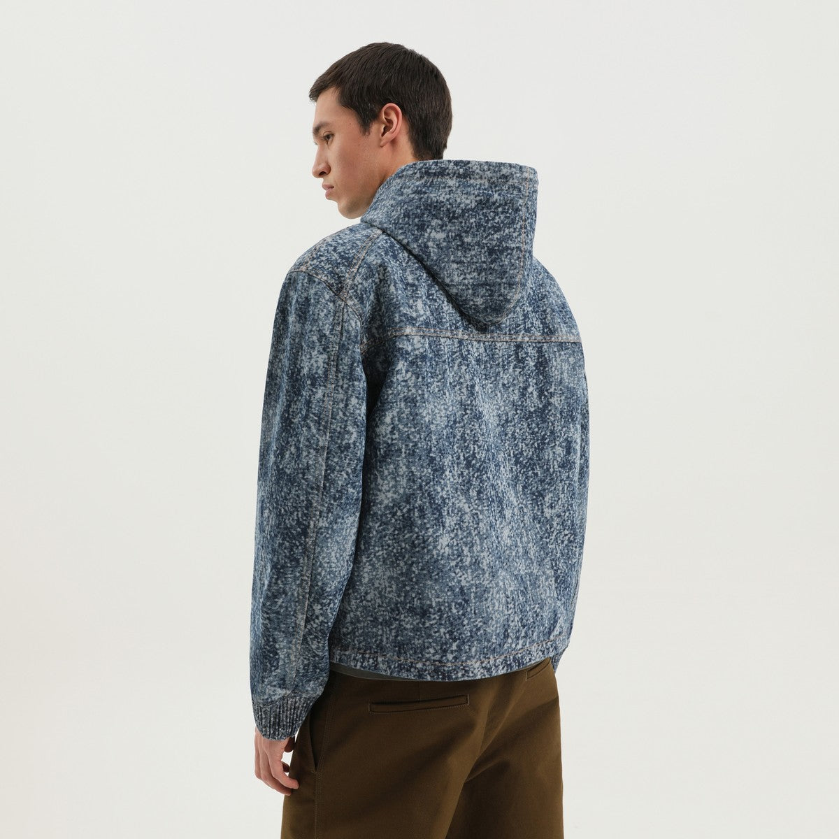 1989 STUDIO Denim marbled zip hoodie 1989 STUDIO