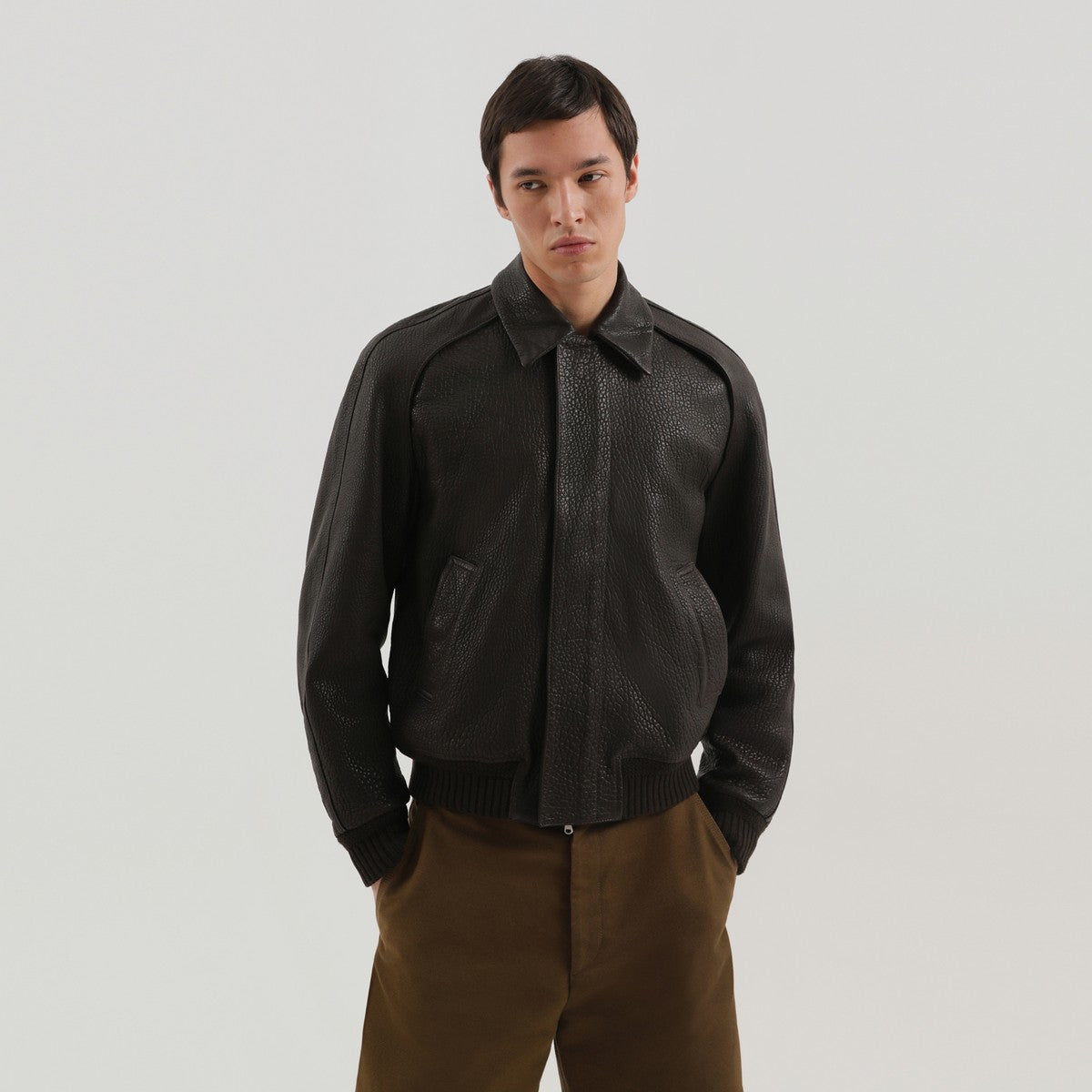 1989 STUDIO Brown leather jacket 1989 STUDIO