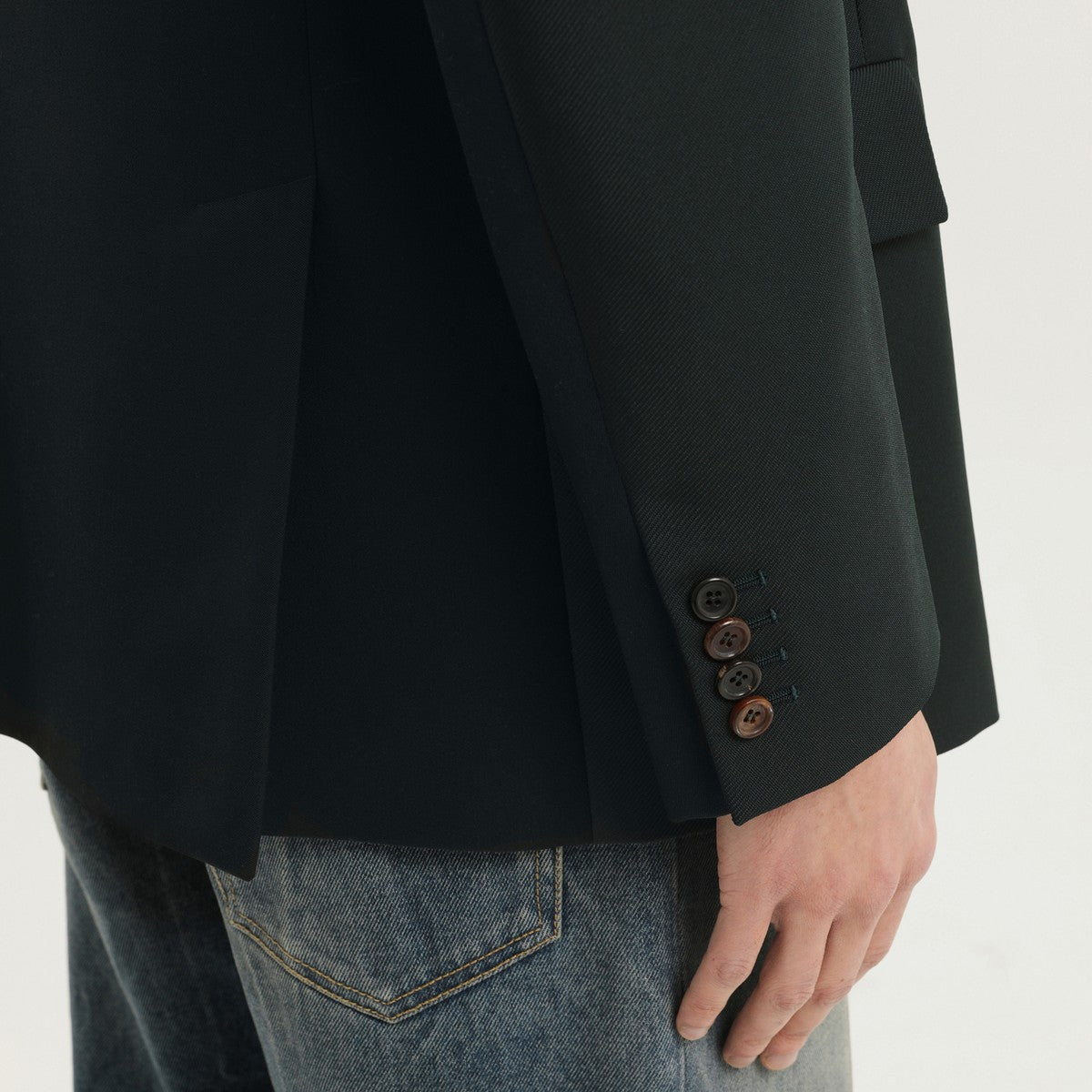 1989 STUDIO Dark green double-breasted blazer 1989 STUDIO