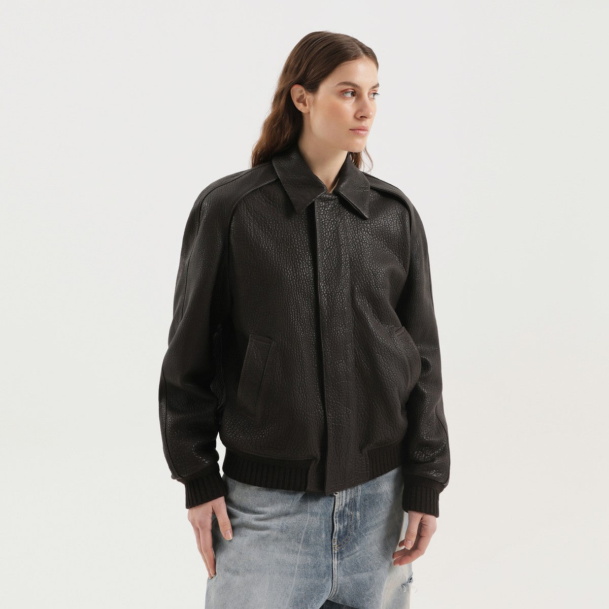 1989 STUDIO Brown leather jacket 1989 STUDIO
