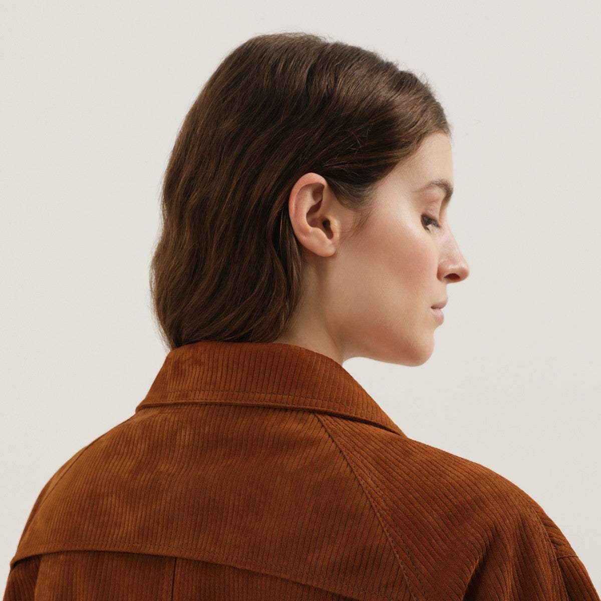 1989 STUDIO Brown corduroy leather Mackintosh coat 1989 STUDIO