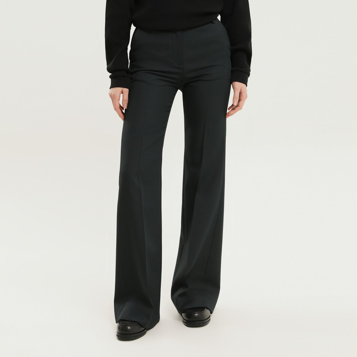 1989 STUDIO High-waisted dark green bell-bottom pants 1989 STUDIO