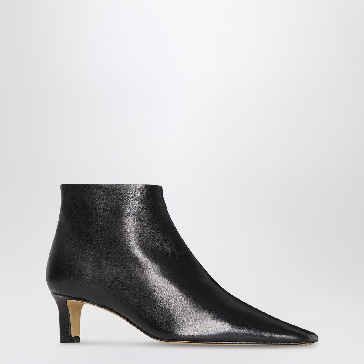 The Row Black Carla 45 ankle boots in leather The Row
