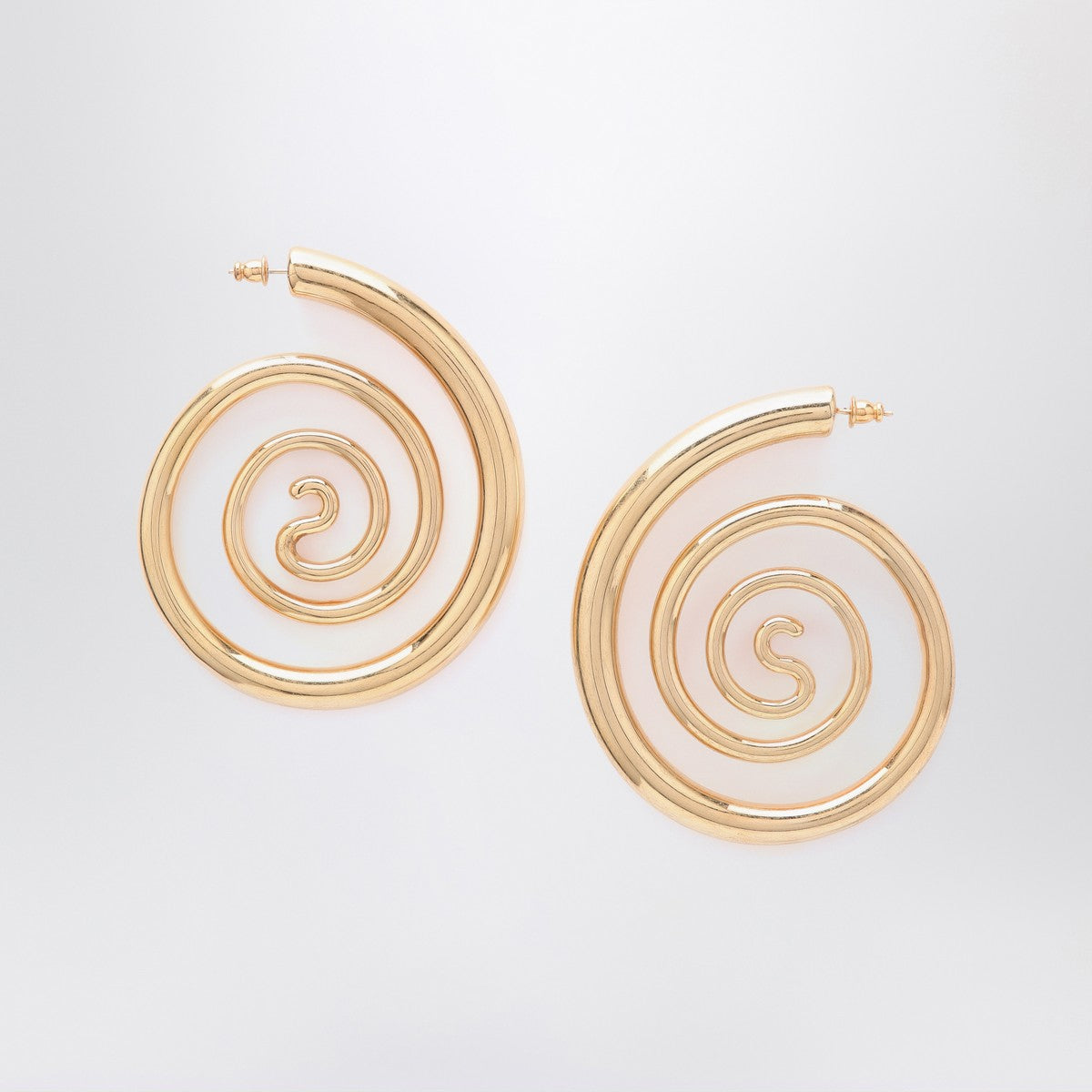 Panconesi Spiral Serpent Hoops gold earrings Panconesi