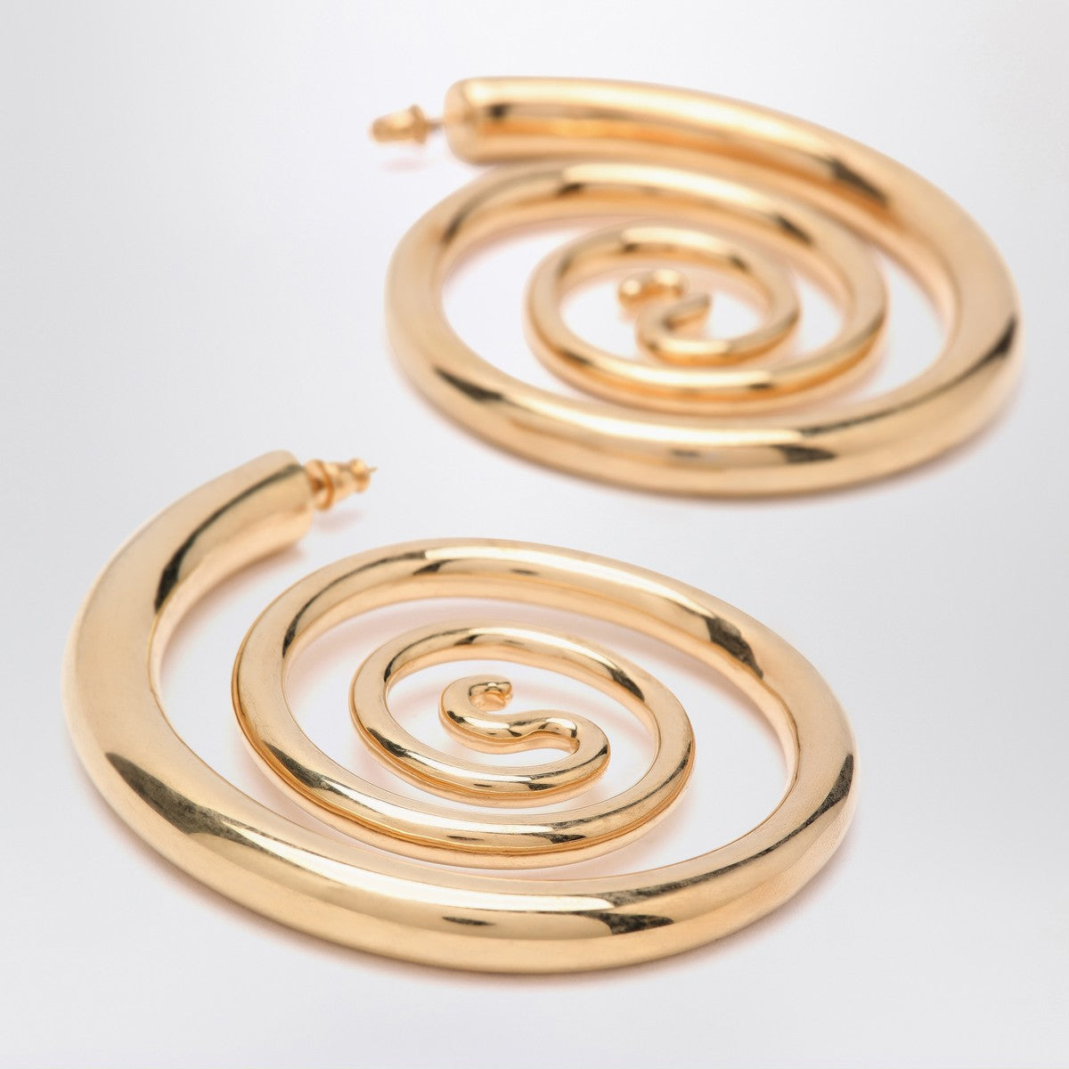 Panconesi Spiral Serpent Hoops gold earrings Panconesi
