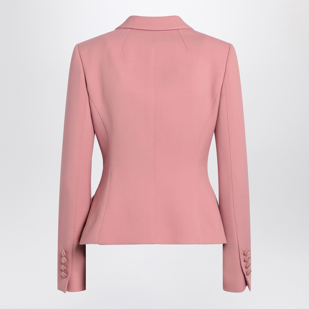 Dolce & Gabbana Dolce&Gabbana Single-breasted pink wool jacket Dolce & Gabbana