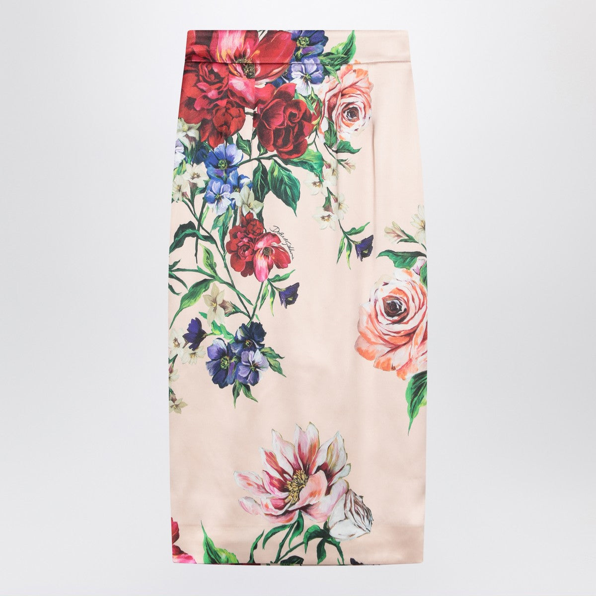 Dolce & Gabbana Dolce&Gabbana Longuette skirt with floral print Dolce & Gabbana