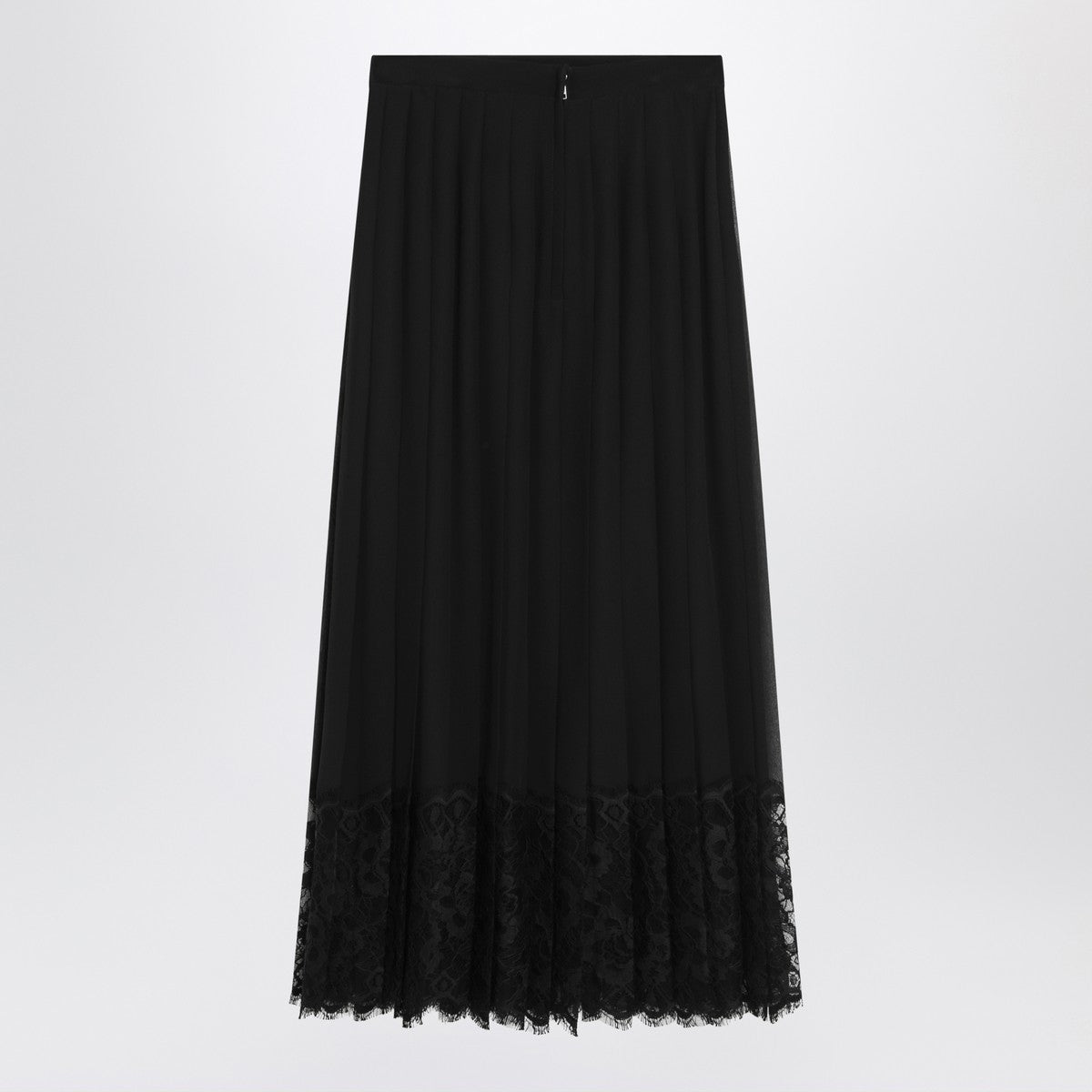 Dolce & Gabbana Dolce&Gabbana Gonna midi in chiffon and black lace Dolce & Gabbana
