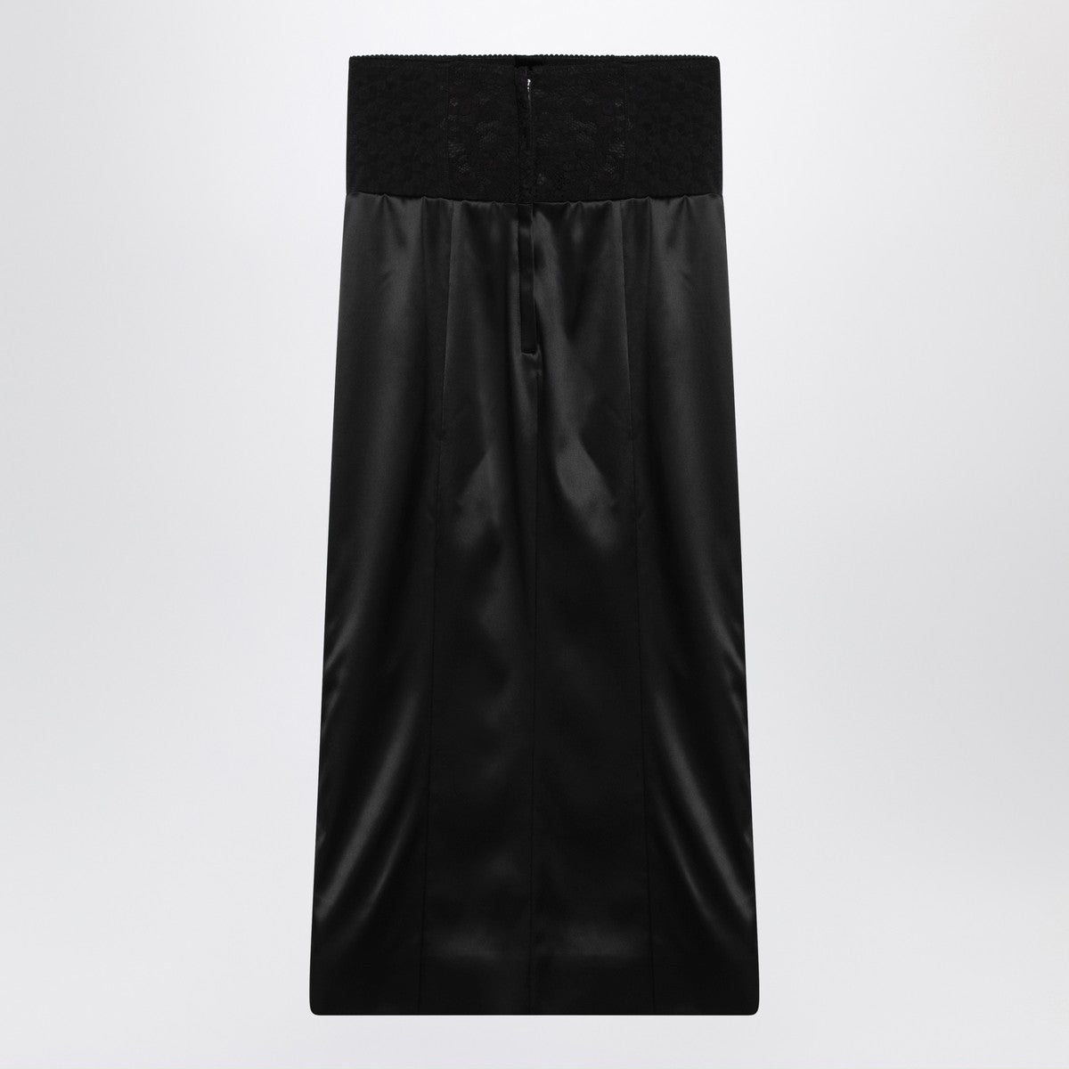 Dolce & Gabbana Dolce&Gabbana Black midi skirt with corset belt Dolce & Gabbana