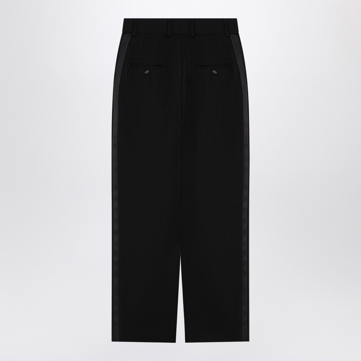 Dolce & Gabbana Dolce&Gabbana Black gabardine wool pencil skirt Dolce & Gabbana